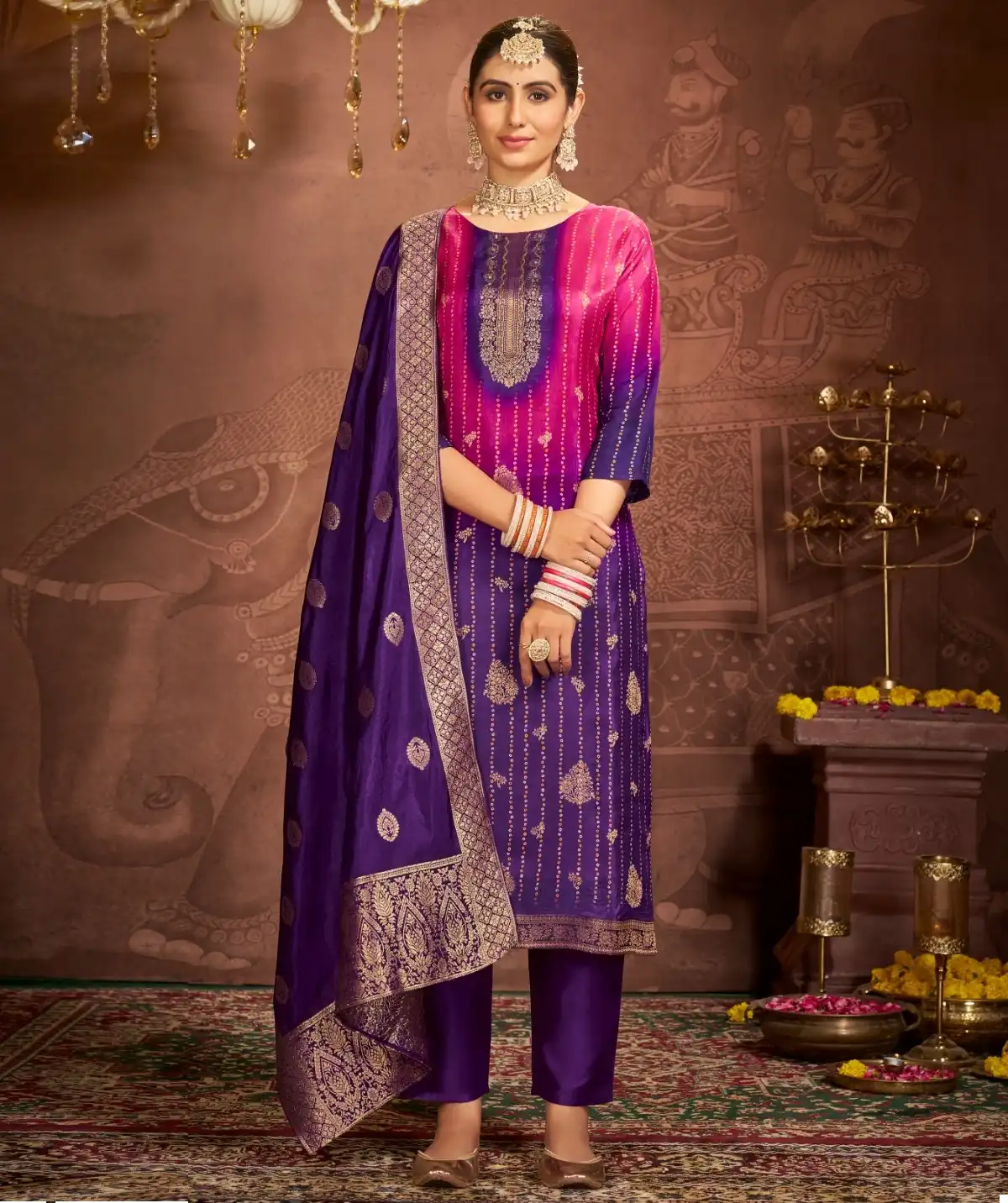 Radhika Lifestyle Utsav Vol 1 Pure Dola Silk Wholesale Designer Readymade Salwar Suit Catalog — Wholesale Salwar Suits, MPA wholesale from Surat — view 1