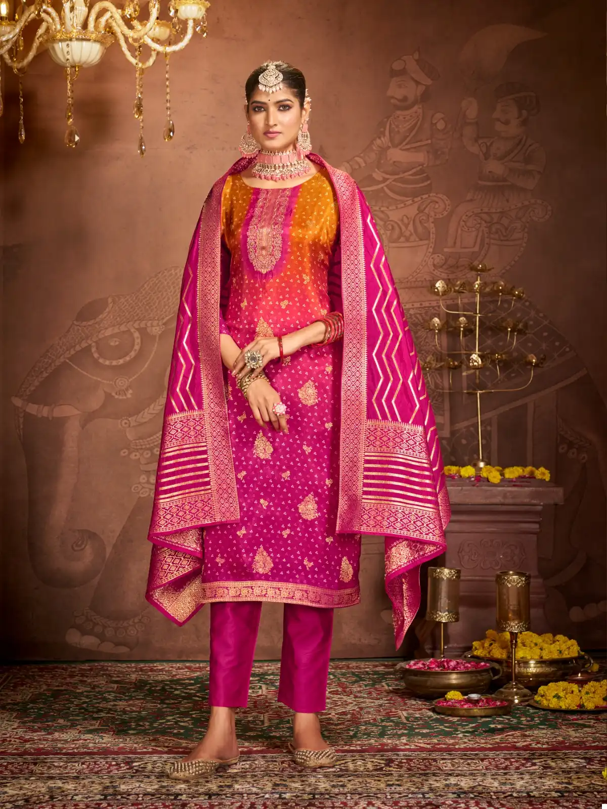 Radhika Lifestyle Utsav Vol 1 Pure Dola Silk Wholesale Designer Readymade Salwar Suit Catalog — Wholesale Salwar Suits, MPA wholesale from Surat - Gallery Image 4
