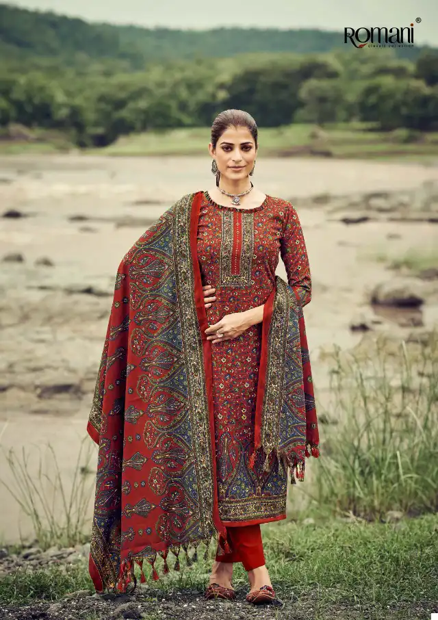 Romani Vaadiyaan Pashmina Wholesale Swarovski Work Designer Winter Wear Salwar Suit Catalog — Wholesale Salwar Suits, MPA wholesale from Surat - Gallery Image 10
