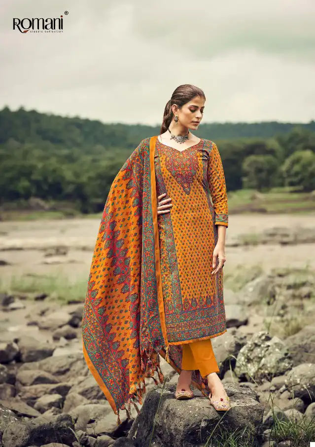 Romani Vaadiyaan Pashmina Wholesale Swarovski Work Designer Winter Wear Salwar Suit Catalog — Wholesale Salwar Suits, MPA wholesale from Surat - Gallery Image 3