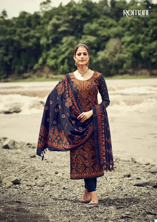Romani Vaadiyaan Pashmina Wholesale Swarovski Work Designer Winter Wear Salwar Suit Catalog — Wholesale Salwar Suits, MPA wholesale from Surat - Gallery Image 6