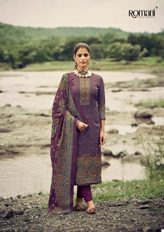 Romani Vaadiyaan Pashmina Wholesale Swarovski Work Designer Winter Wear Salwar Suit Catalog — Wholesale Salwar Suits, MPA wholesale from Surat - Gallery Image 7
