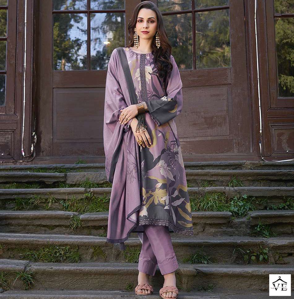 Prm Trendz Vaari Pashmina Wholesale Fancy Work Winter Wear Salwar Suit Catalog — Wholesale Salwar Suits, MPA wholesale from Surat — view 1