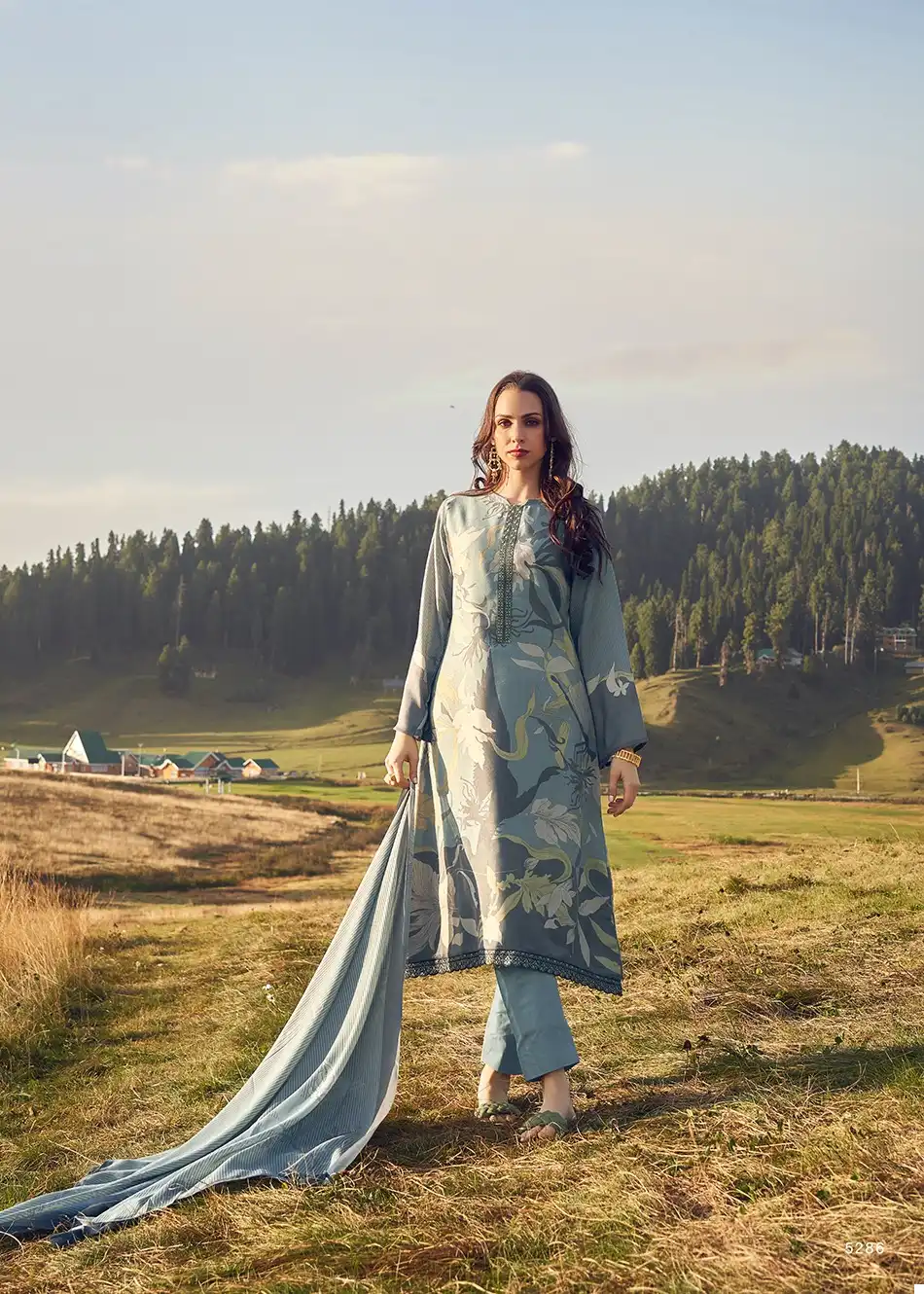 Prm Trendz Vaari Viscose Pashmina Wholesale Designer Winter Wear Salwar Suit Catalog — Wholesale Salwar Suits, MPA wholesale from Surat - Gallery Image 4