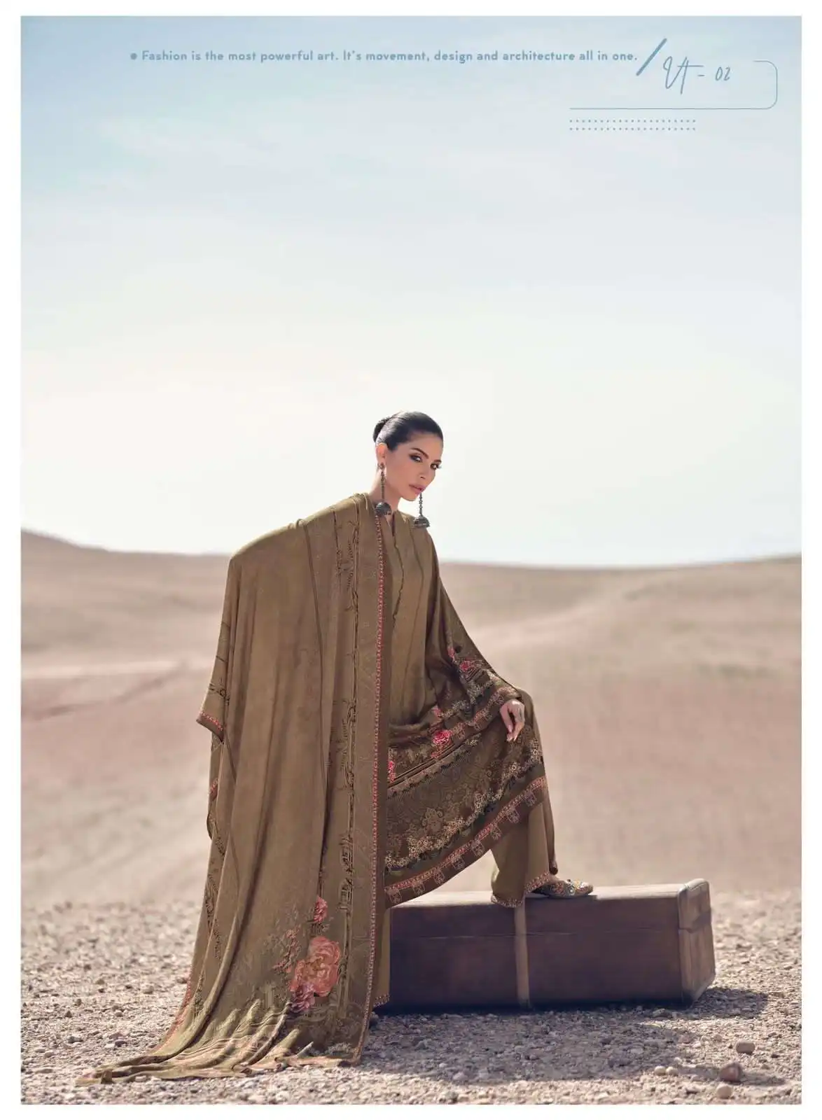 Varsha Valentino Pashmina Wholesale Fancy Hand Work Designer Winter Wear Salwar Suit Catalog — Wholesale Salwar Suits, Varsha wholesale from Surat - Gallery Image 3