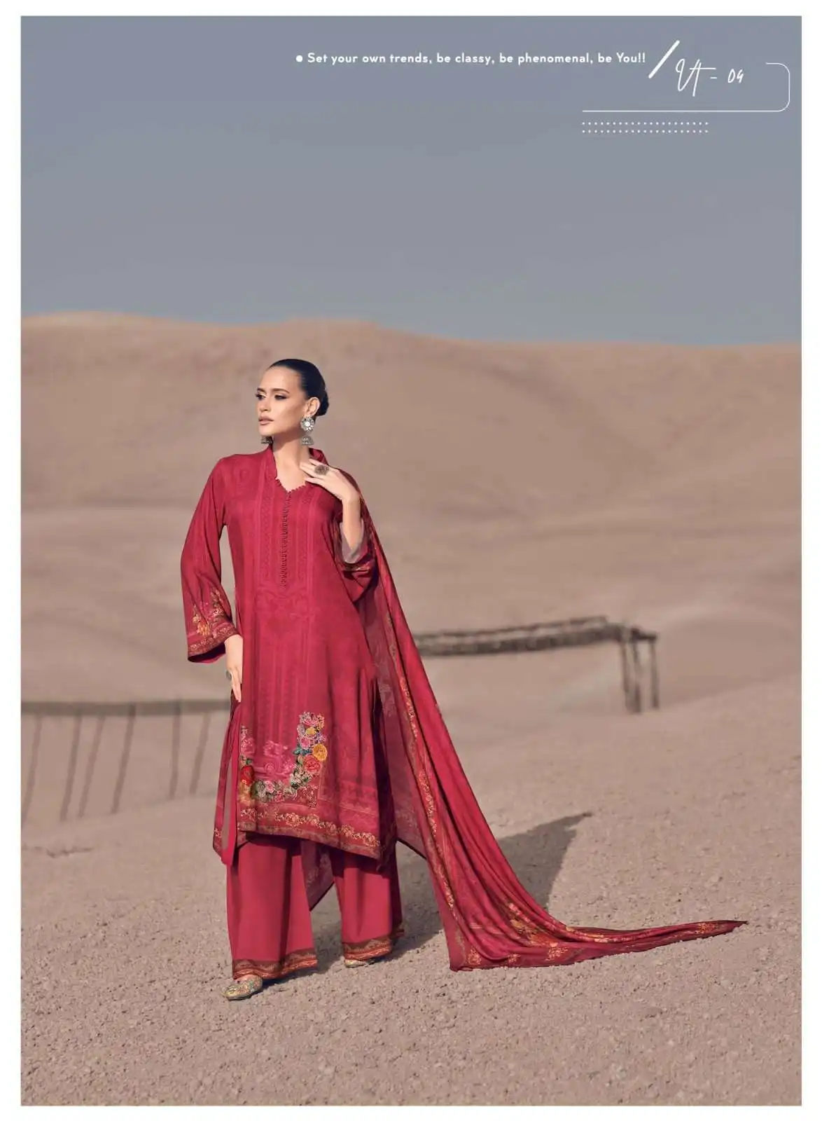 Varsha Valentino Pashmina Wholesale Fancy Hand Work Designer Winter Wear Salwar Suit Catalog — Wholesale Salwar Suits, Varsha wholesale from Surat - Gallery Image 5