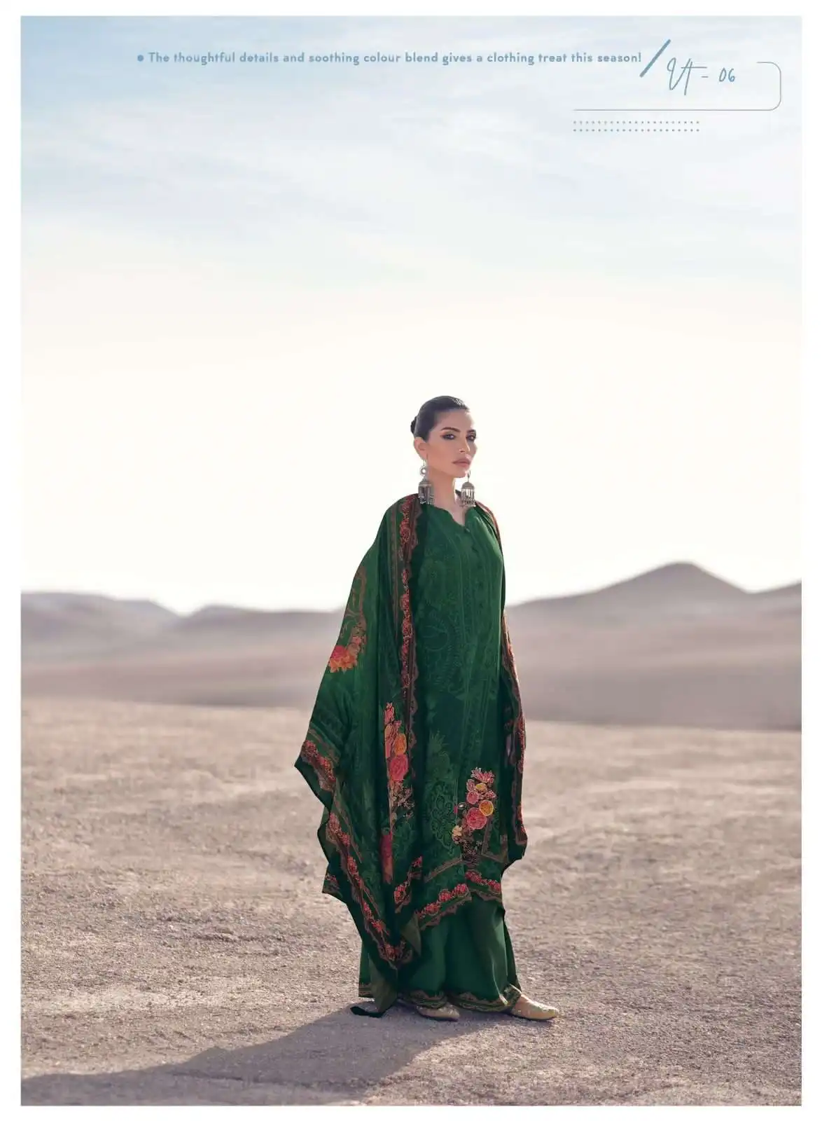 Varsha Valentino Pashmina Wholesale Fancy Hand Work Designer Winter Wear Salwar Suit Catalog — Wholesale Salwar Suits, Varsha wholesale from Surat - Gallery Image 6