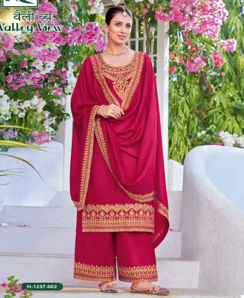 Alok Suits Valley View Silk Wholesale Designer Salwar Suit Catalog — Wholesale Salwar Suits, Alok Suit wholesale from Surat — view 1