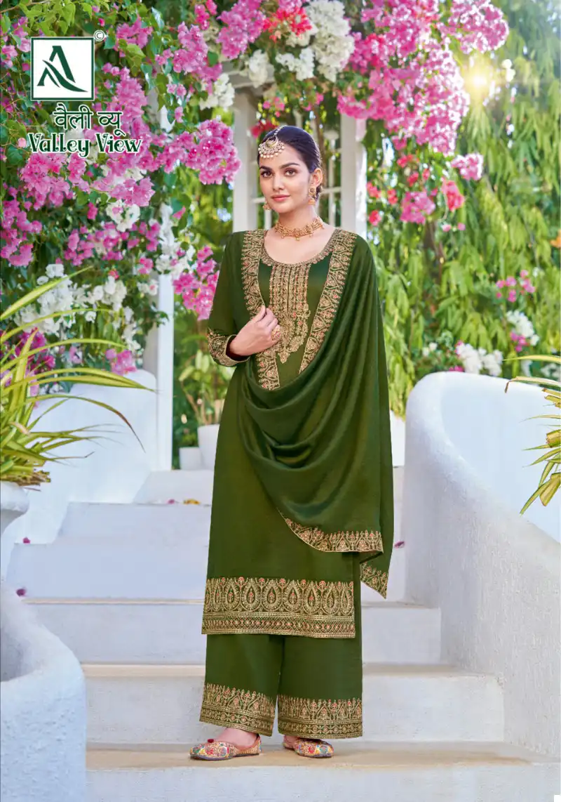 Alok Suits Valley View Silk Wholesale Designer Salwar Suit Catalog — Wholesale Salwar Suits, Alok Suit wholesale from Surat - Gallery Image 5