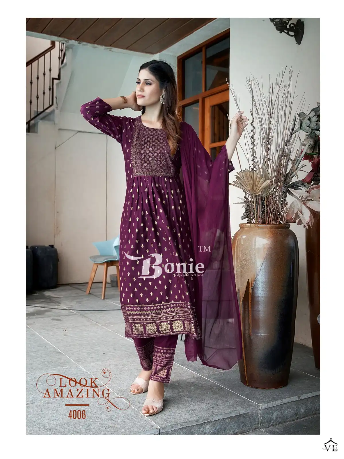 Bonie Vasudha 4 Rayon 14Kg Wholesale Readymade Salwar Suit Catalog — Wholesale Salwar Suits, bonie wholesale from Surat - Gallery Image 6