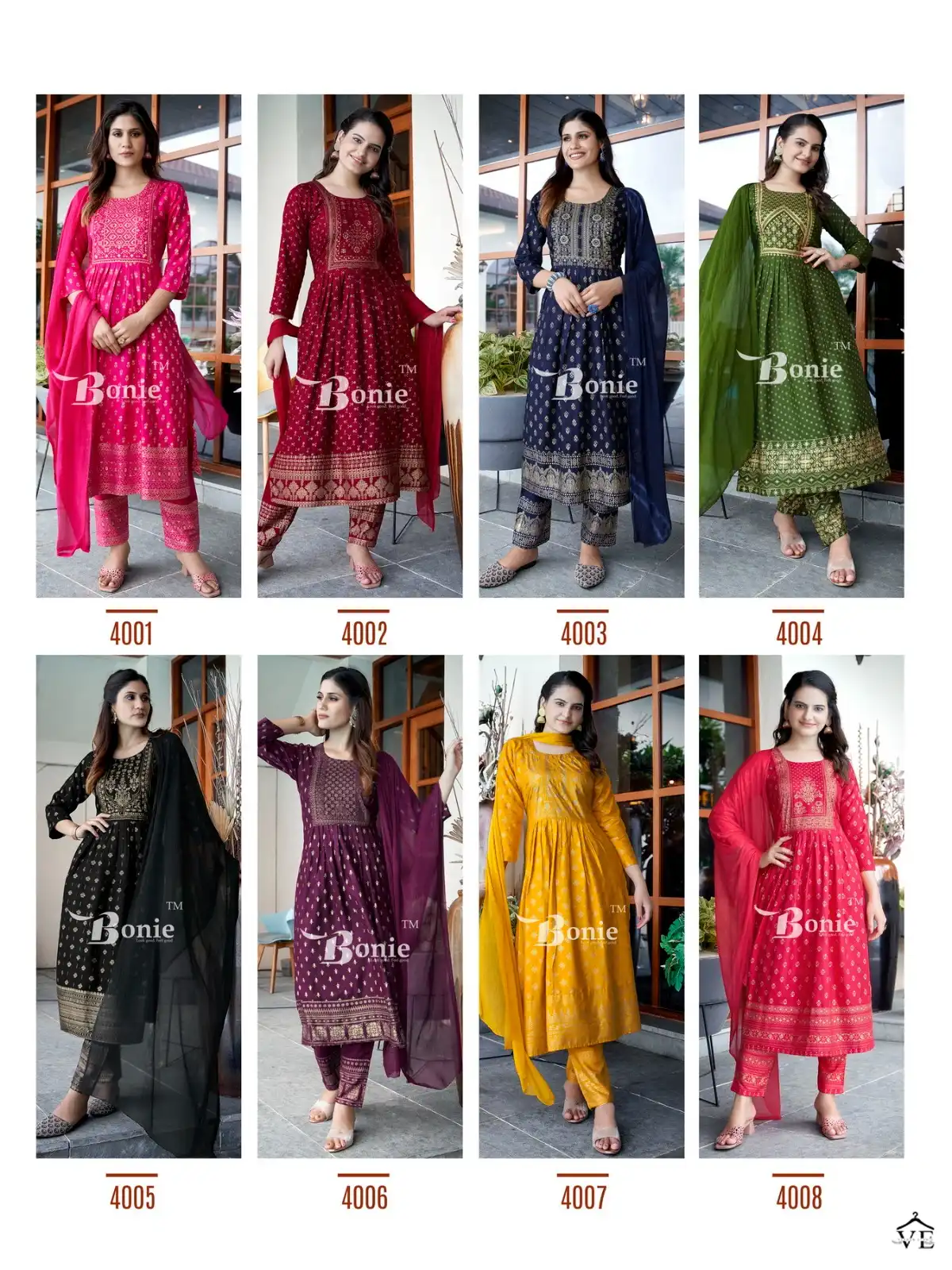 Bonie Vasudha 4 Rayon 14Kg Wholesale Readymade Salwar Suit Catalog — Wholesale Salwar Suits, bonie wholesale from Surat — view 9