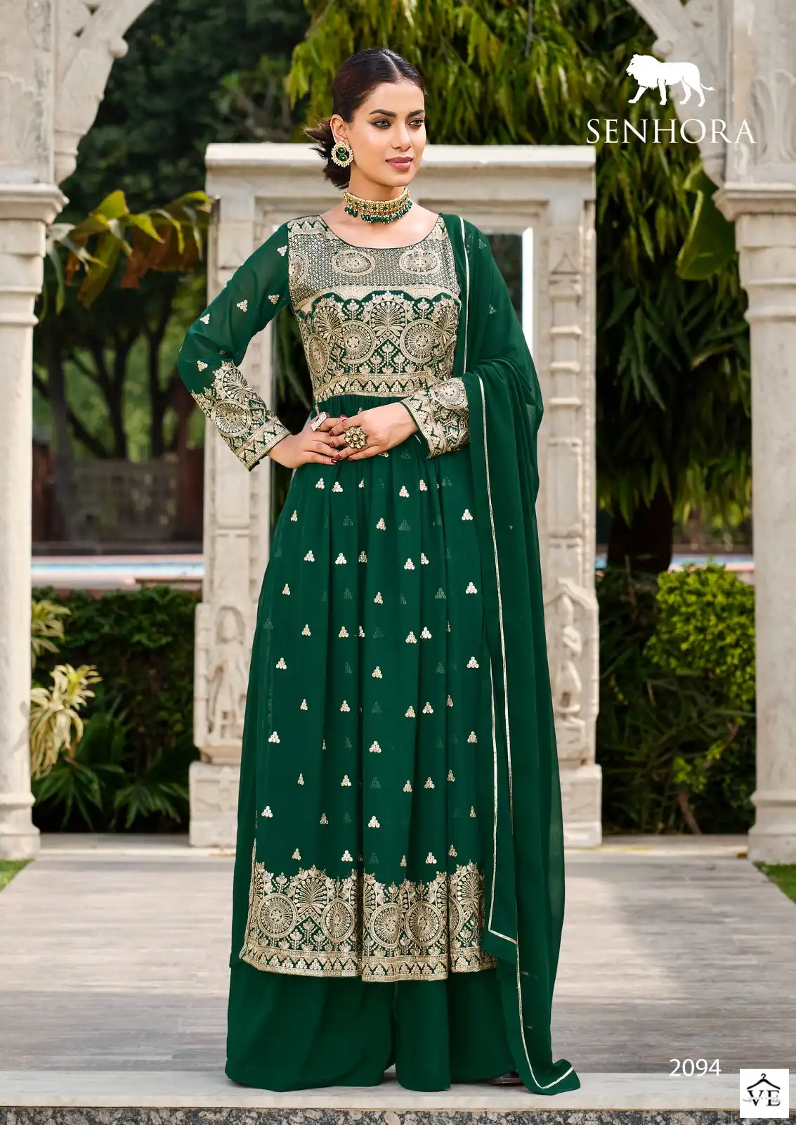 Senhora Vedika Pure Faux Georgette Wholesale Designer Salwar Suit Catalog — Wholesale Salwar Suits, MPA wholesale from Surat - Gallery Image 2