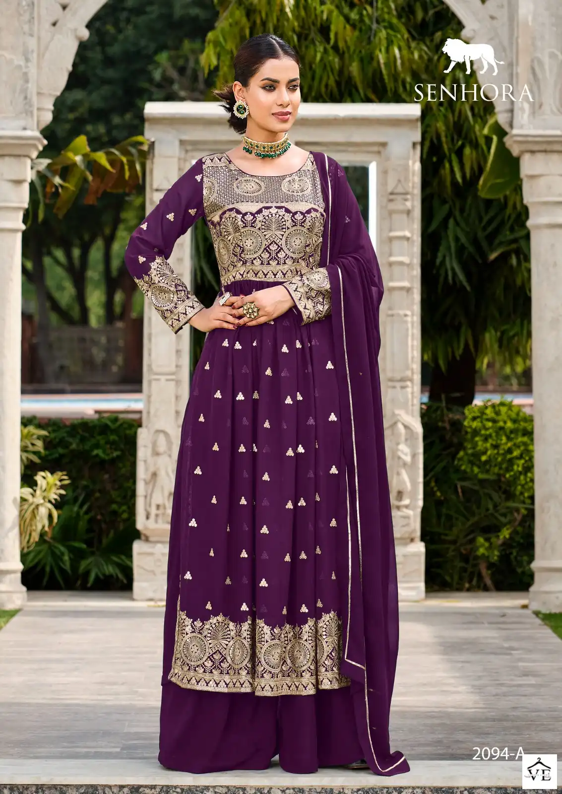 Senhora Vedika Pure Faux Georgette Wholesale Designer Salwar Suit Catalog — Wholesale Salwar Suits, MPA wholesale from Surat - Gallery Image 3