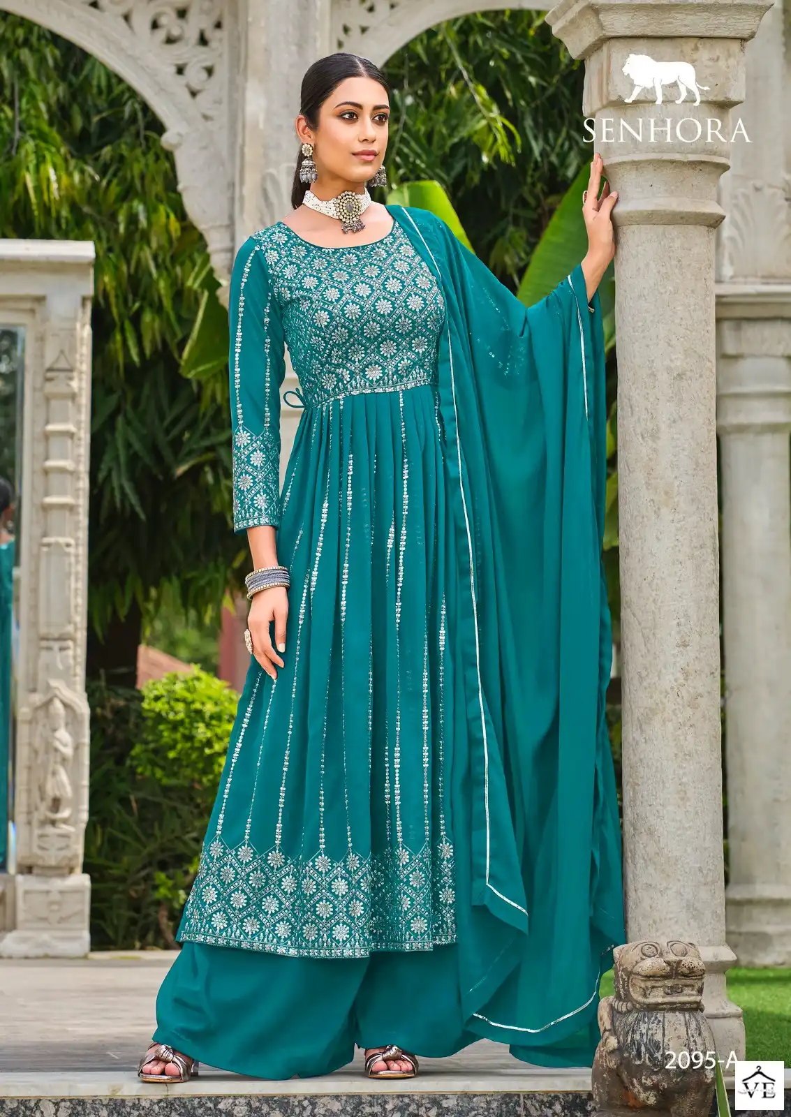 Senhora Vedika Pure Faux Georgette Wholesale Designer Salwar Suit Catalog — Wholesale Salwar Suits, MPA wholesale from Surat - Gallery Image 4