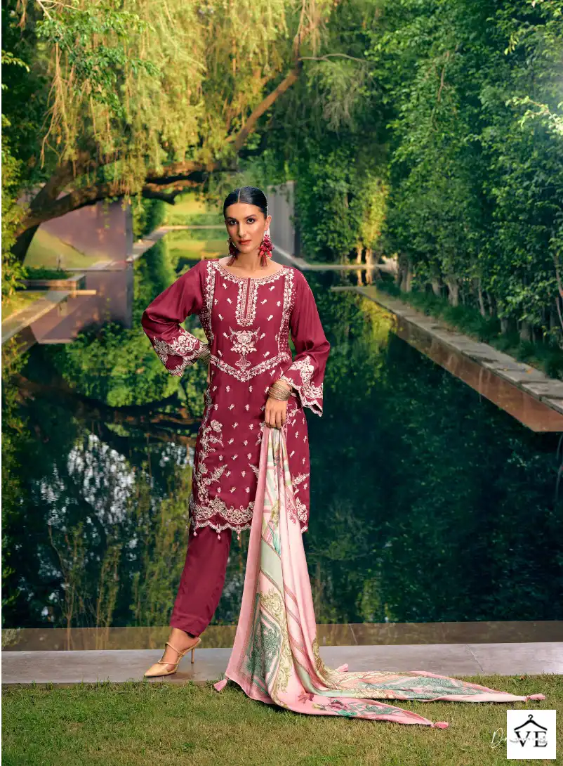 Rangati Velentina Pure Wool Wholesale Winter Wear Salwar Suit Catalog — Wholesale Salwar Suits, MPA wholesale from Surat - Gallery Image 5