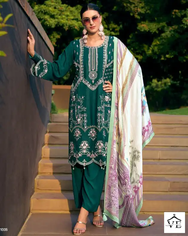 Rangati Velentina Pure Wool Wholesale Winter Wear Salwar Suit Catalog — Wholesale Salwar Suits, MPA wholesale from Surat — view 1