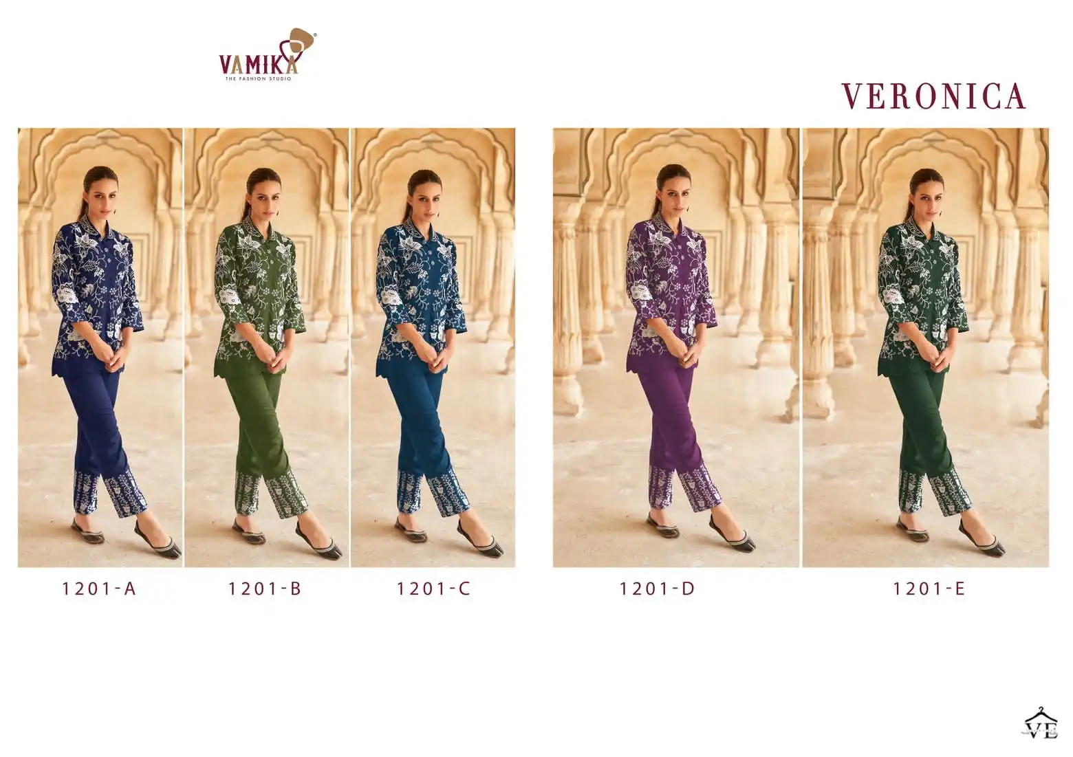 Vamika Veronica Heavy Rayon Wholesale Co-Ord Set Catalog — Wholesale Kurtis, MPA wholesale from Surat — view 6