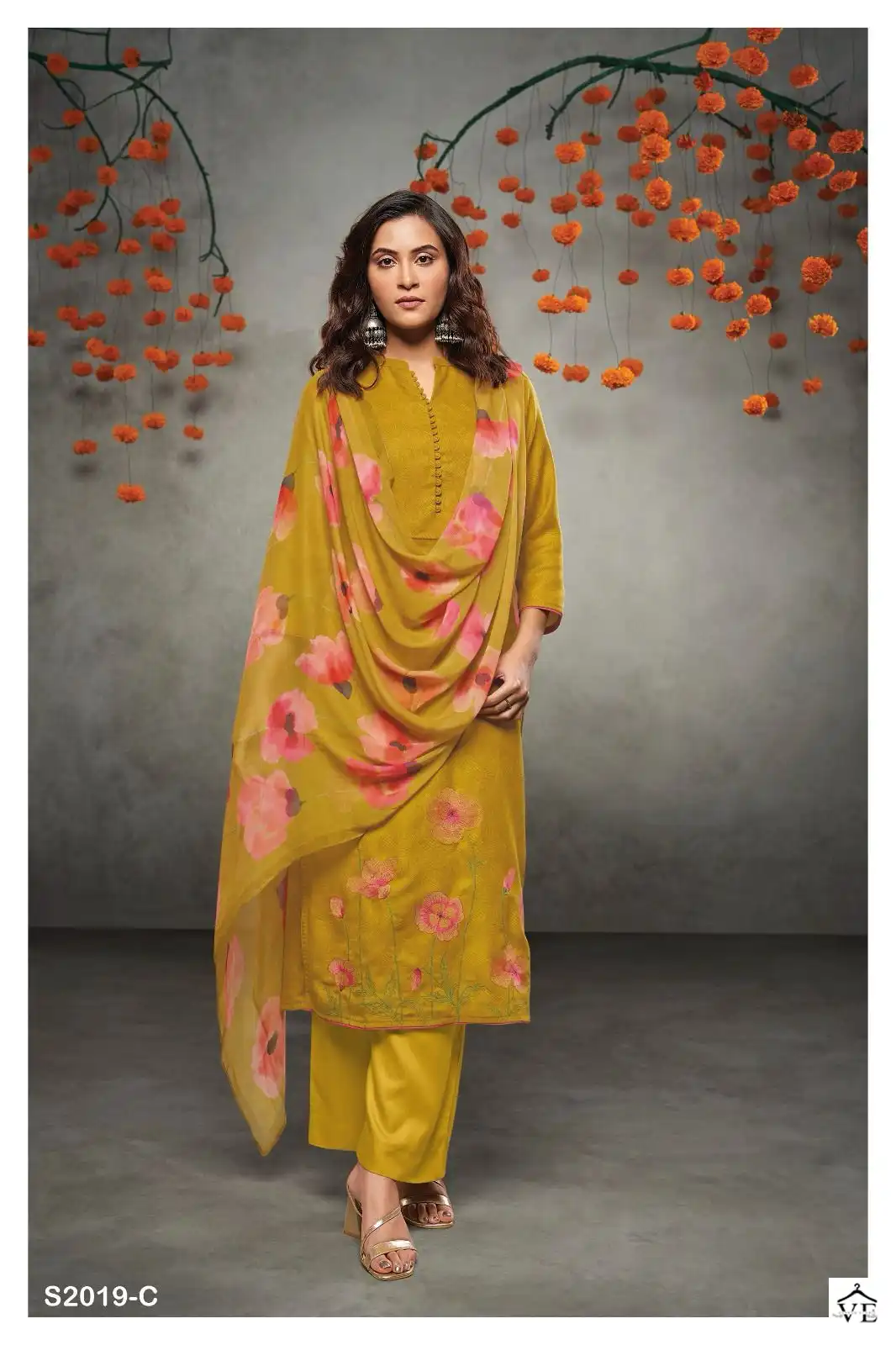 Ganga Vishka 2019 Premium Wool Pashmina Wholesale Woolen Suit Catalog — Wholesale Salwar Suits, Ganga wholesale from Surat - Gallery Image 4