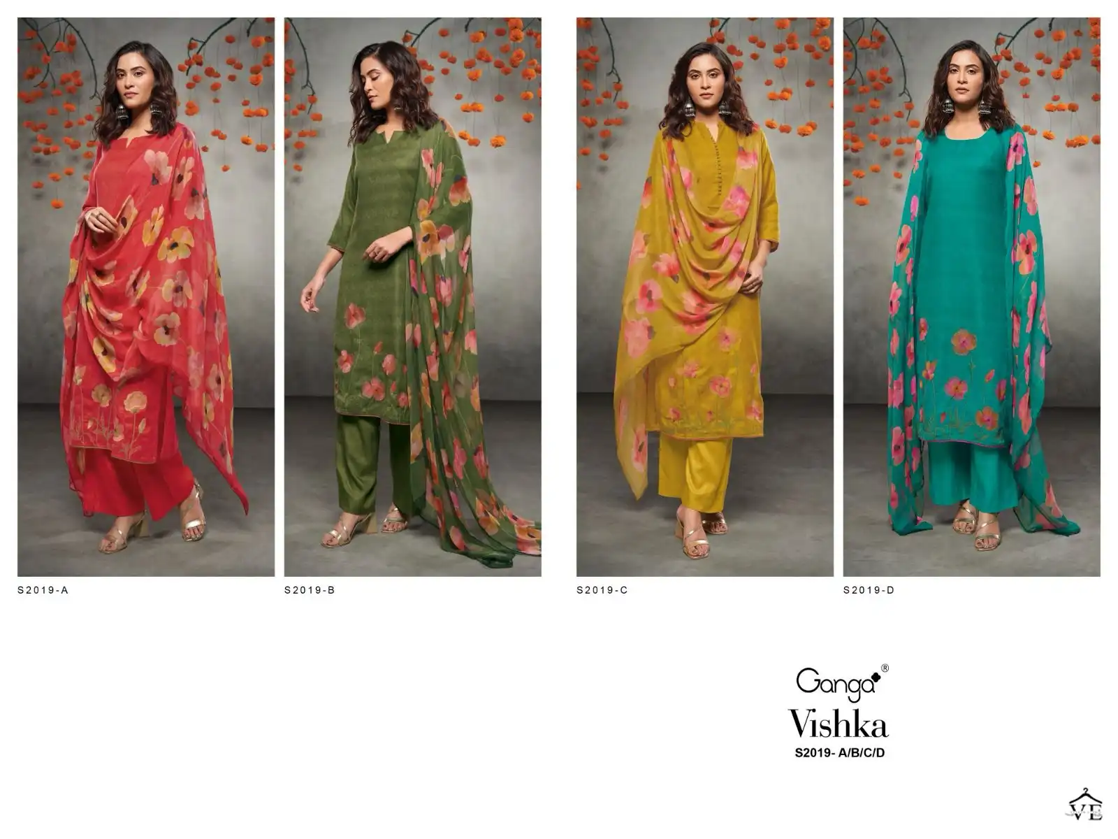 Ganga Vishka 2019 Premium Wool Pashmina Wholesale Woolen Suit Catalog — Wholesale Salwar Suits, Ganga wholesale from Surat — view 5