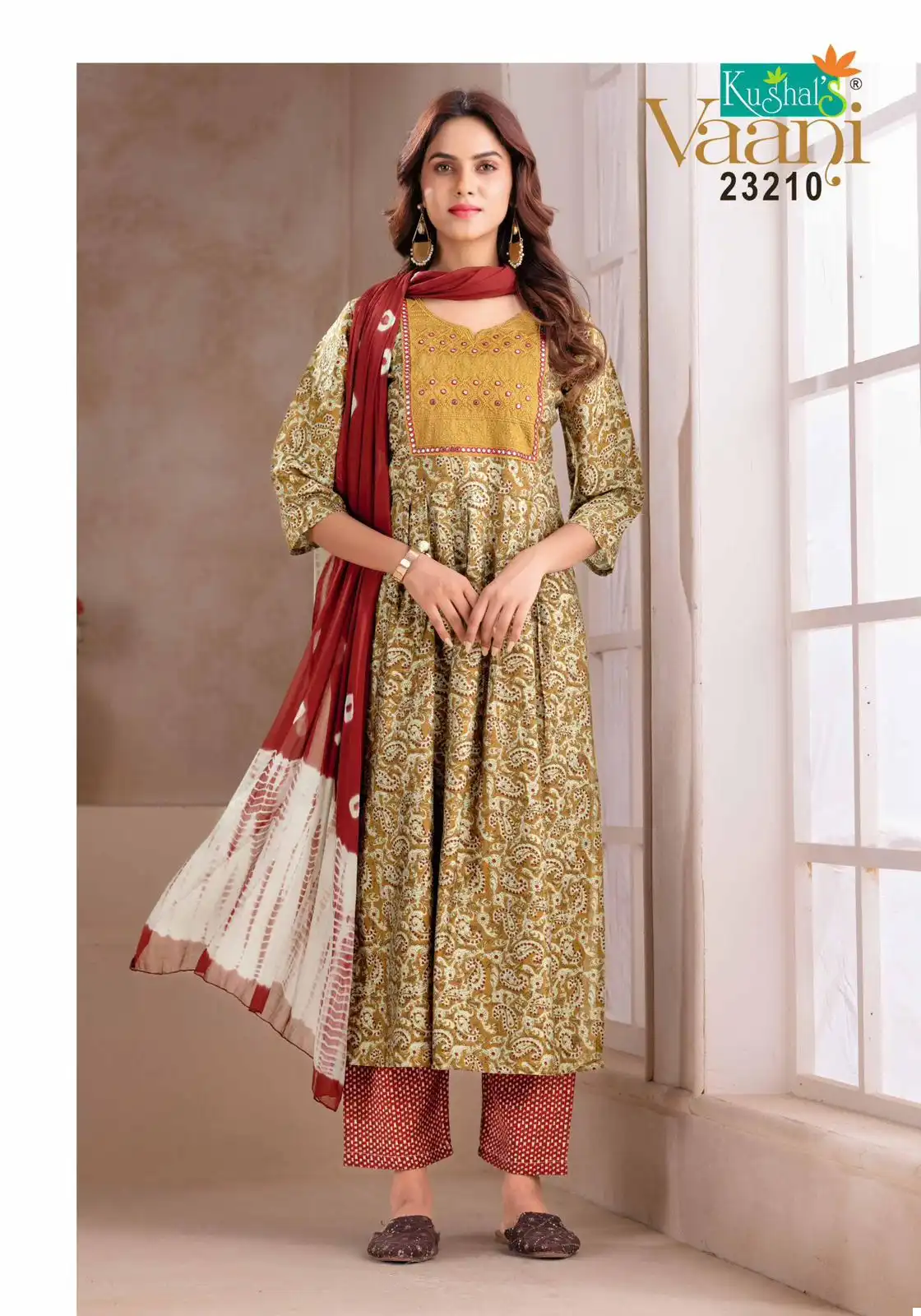 VE Vaani Vol 2 Muslin Printed Wholesale Nayra Cut Readymade Suits Catalog — Wholesale Salwar Suits, MPA wholesale from Surat - Gallery Image 9