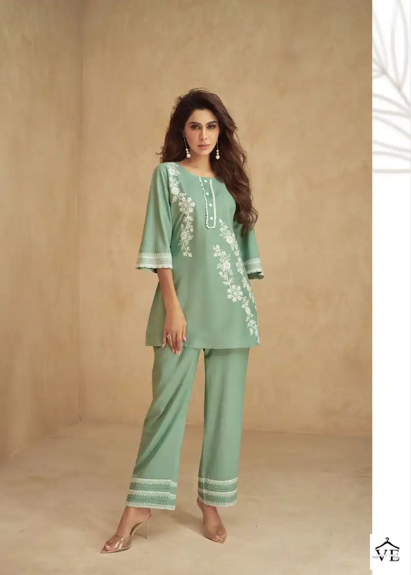 Vardan Ethnic Vintage Vol 2 Heavy Rayon Wholesale Designer Kurti With Pant Catalog — Wholesale Kurtis, MPA wholesale from Surat - Gallery Image 5