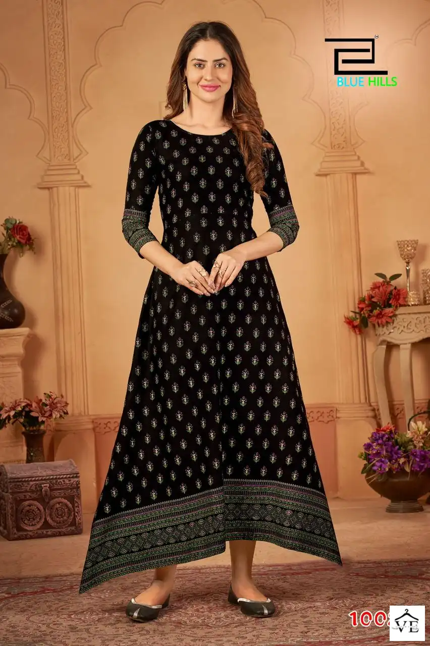 Blue Hills Walkway Vol 45 Rayon 14Kg Wholesale Gown Catalog — Wholesale Kurtis, Blue Hills wholesale from Surat - Gallery Image 2