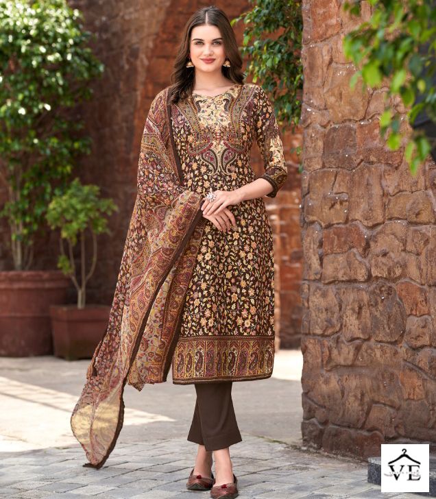 Skt Suits Winter Collection Pashmina Wholesale Winter Wear Salwar Suit Catalog — Wholesale Salwar Suits, MPA wholesale from Surat — view 1