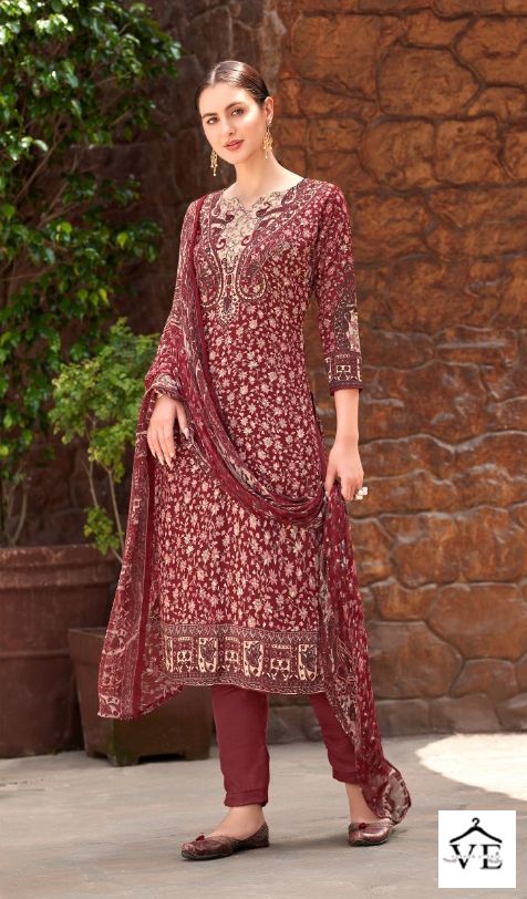 Skt Suits Winter Collection Pashmina Wholesale Winter Wear Salwar Suit Catalog — Wholesale Salwar Suits, MPA wholesale from Surat - Gallery Image 6