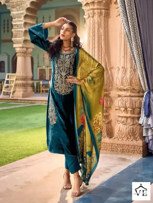 Cindrella The Festive Edit Pure Persian Viscose Velvet Wholesale Designer Winter Wear Salwar Suit Catalog — Wholesale Salwar Suits, MPA wholesale from Surat — Photo 6
