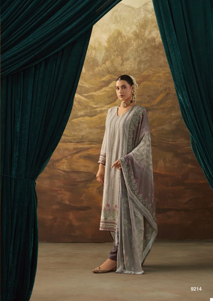 Heer Jhilmil Pure Masline Silk Wholesale Designer Salwar Suit Catalog — Wholesale Salwar Suits, MPA wholesale from Surat - Gallery Image 5