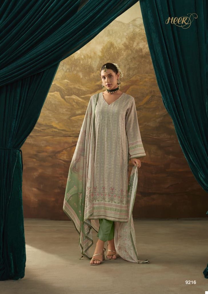 Heer Jhilmil Pure Masline Silk Wholesale Designer Salwar Suit Catalog — Wholesale Salwar Suits, MPA wholesale from Surat - Gallery Image 7