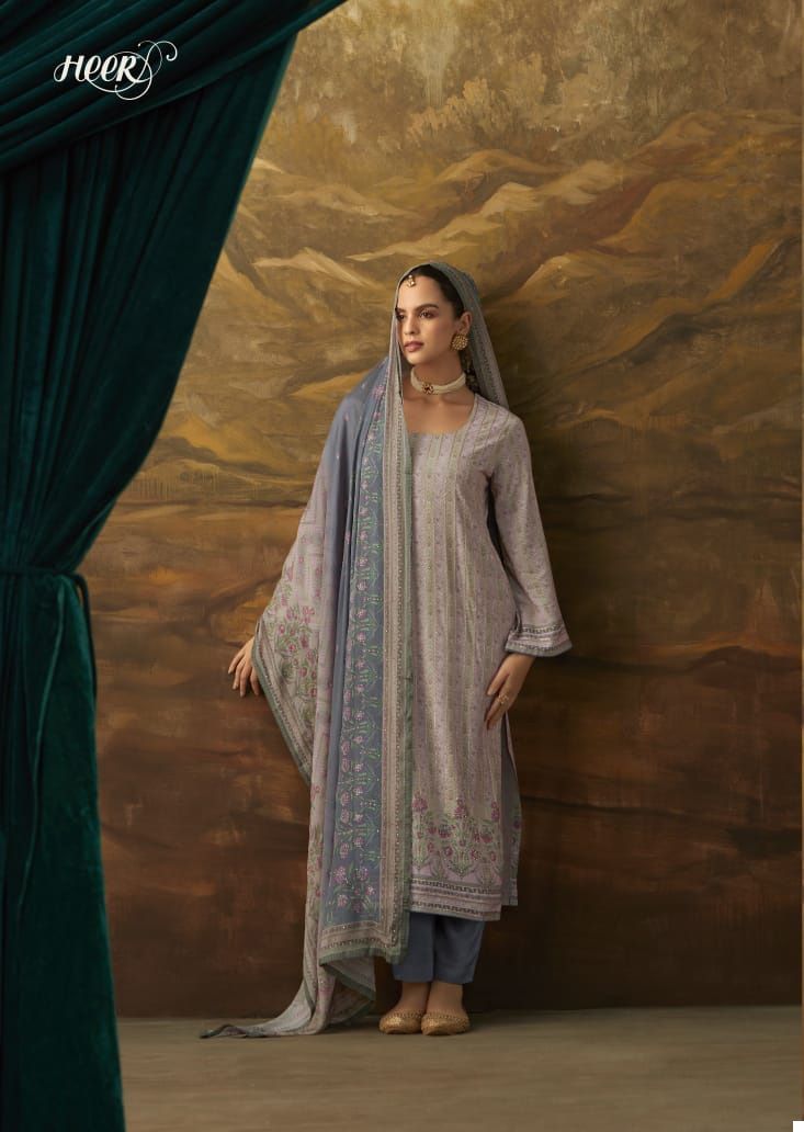 Heer Jhilmil Pure Masline Silk Wholesale Designer Salwar Suit Catalog — Wholesale Salwar Suits, MPA wholesale from Surat - Gallery Image 8