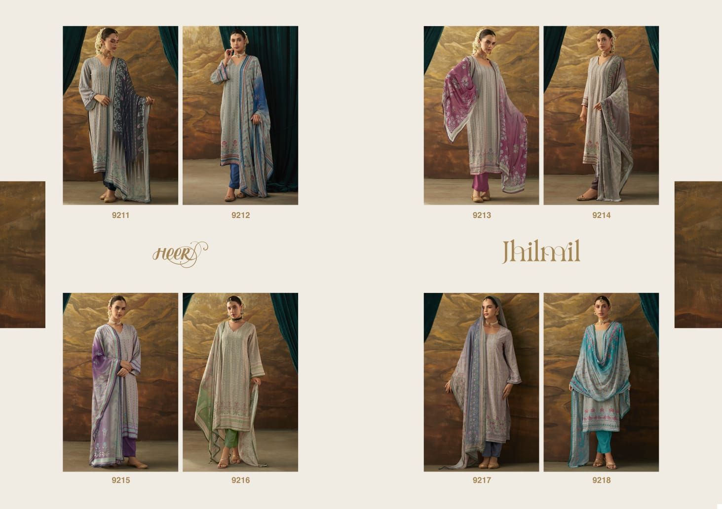 Heer Jhilmil Pure Masline Silk Wholesale Designer Salwar Suit Catalog — Wholesale Salwar Suits, MPA wholesale from Surat — view 9