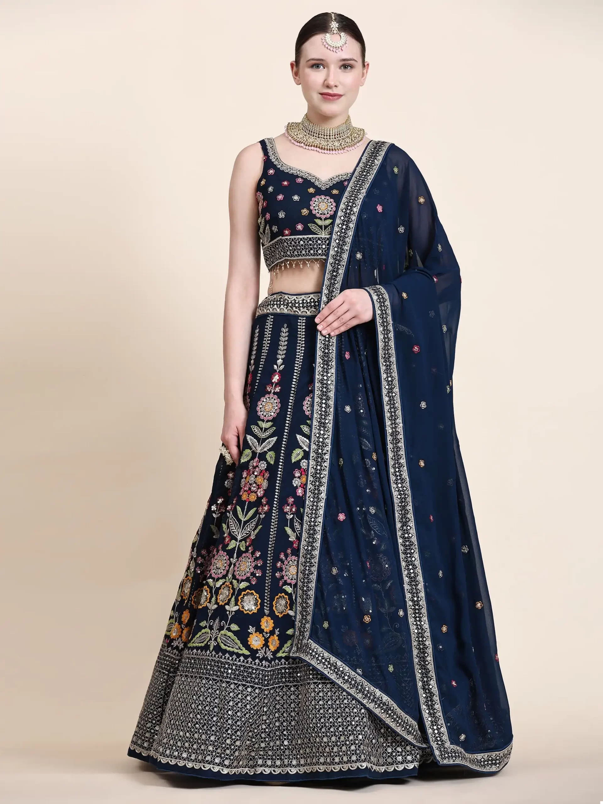Anantesh Code 5025 Premium Georgette Wholesale Lehenga — Wholesale Lehenga, MPA wholesale from Surat - Gallery Image 2