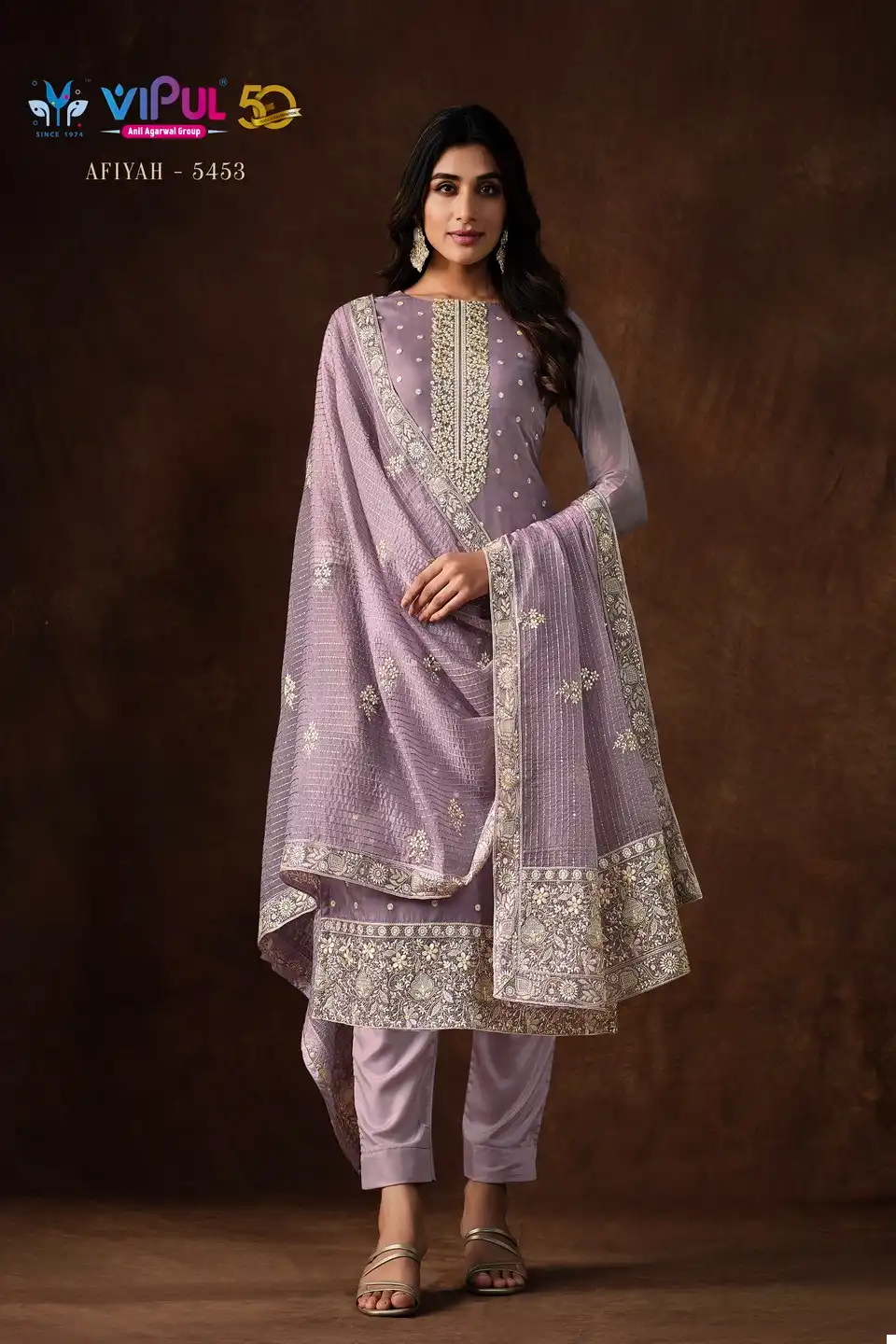 Vipul Aafiya Soft Organza Wholesale Designer Salwar Suit Catalog — Wholesale Salwar Suits, MPA wholesale from Surat - Gallery Image 3