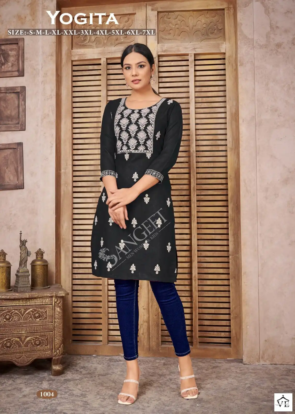 Vardan Ethnic Yogita Magic Cotton Wholesale Designer Kurtis Catalog — Wholesale Kurtis, MPA wholesale from Surat - Gallery Image 3