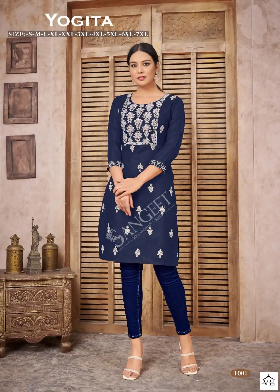 Vardan Ethnic Yogita Magic Cotton Wholesale Designer Kurtis Catalog — Wholesale Kurtis, MPA wholesale from Surat - Gallery Image 6
