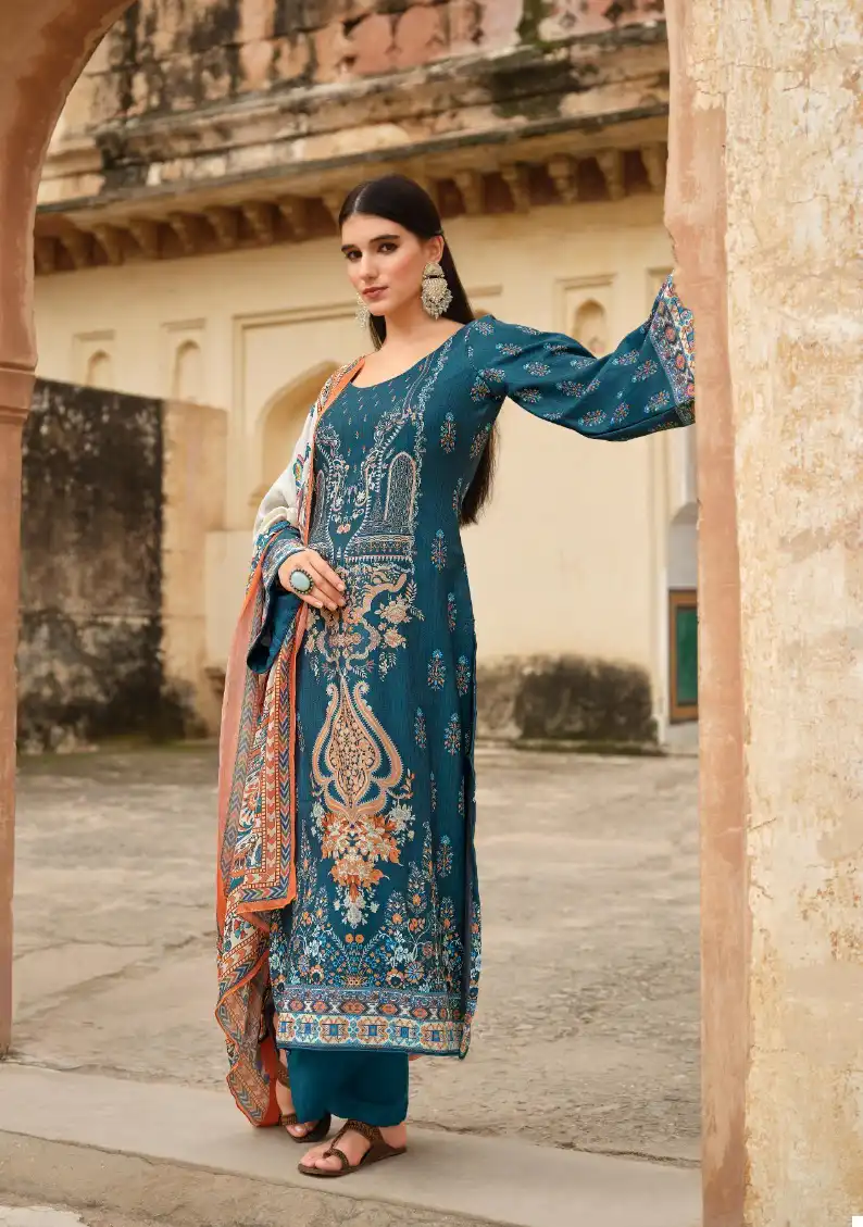 Fida Zaara Woolen Pashmina Wholesale Winter Wear Salwar Suit Catalog — Wholesale Salwar Suits, MPA wholesale from Surat - Gallery Image 4