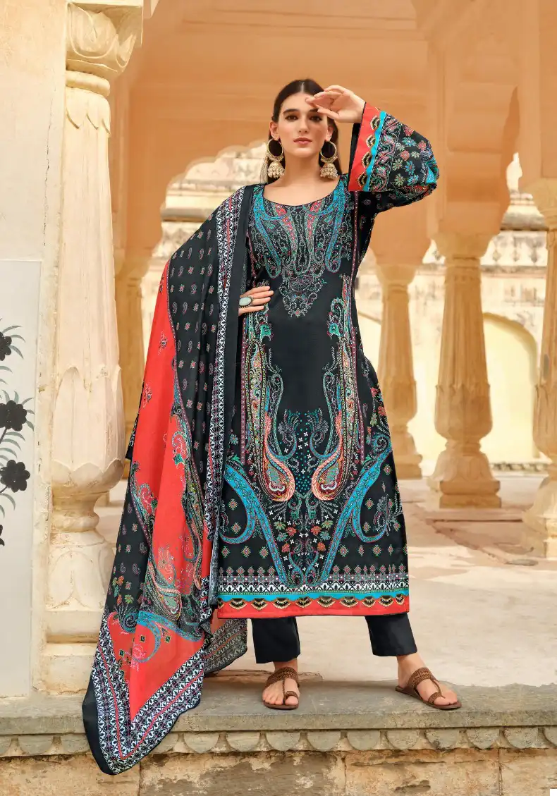 Fida Zaara Woolen Pashmina Wholesale Winter Wear Salwar Suit Catalog — Wholesale Salwar Suits, MPA wholesale from Surat - Gallery Image 6
