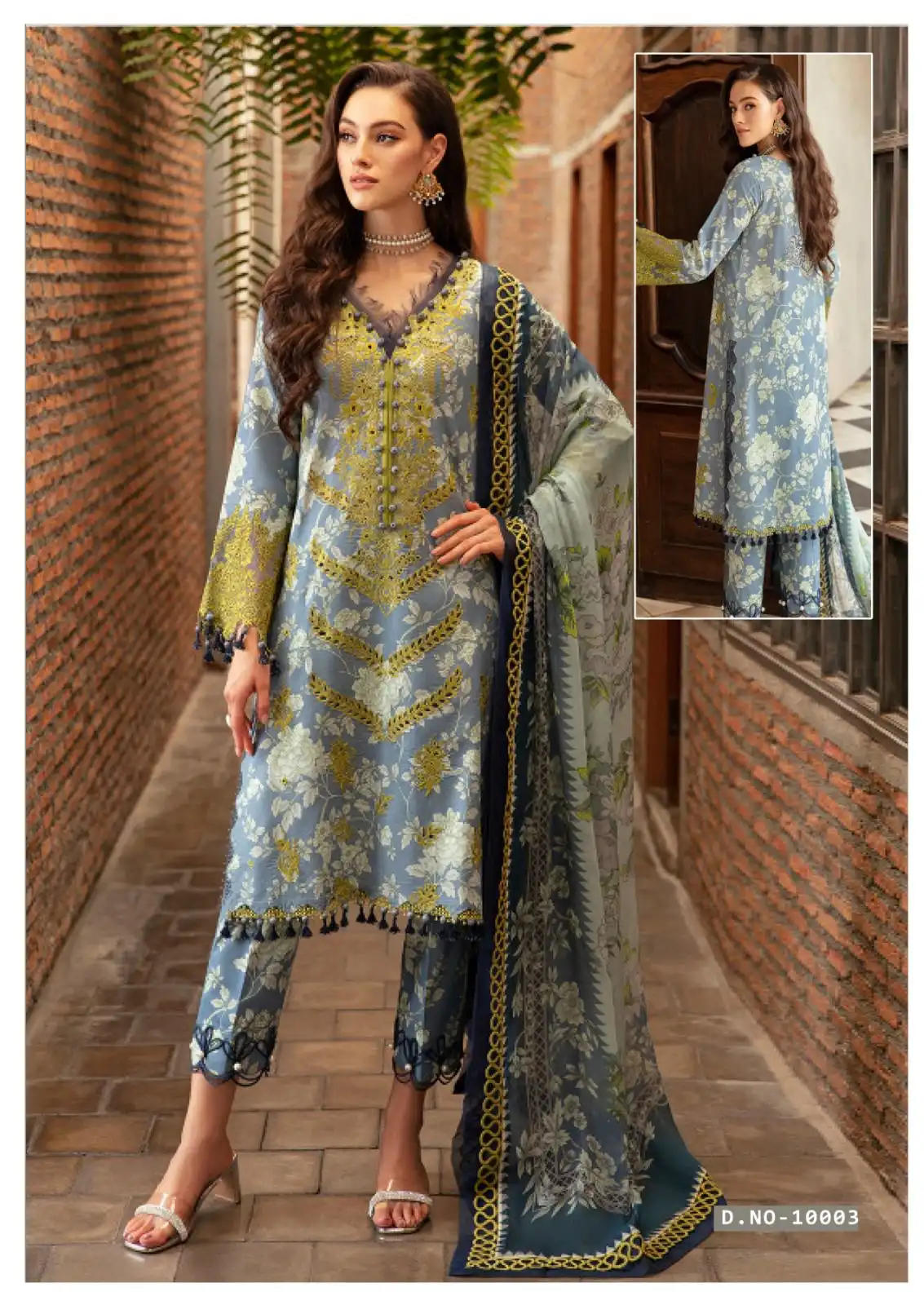 Keval Fab Zara Ali Firdous Vol 14 Cotton Wholesale Pakistani Salwar Suit Catalog — Wholesale Salwar Suits, Keval Fab wholesale from Surat - Gallery Image 3