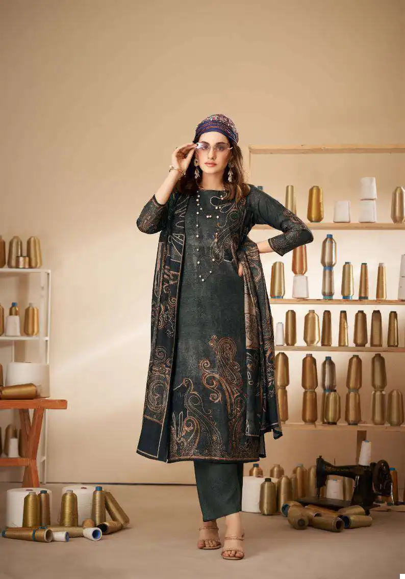 Kesar Zara Queen Pashmina Wholesale Winter Wear Salwar Suit Catalog — Wholesale Salwar Suits, MPA wholesale from Surat - Gallery Image 4