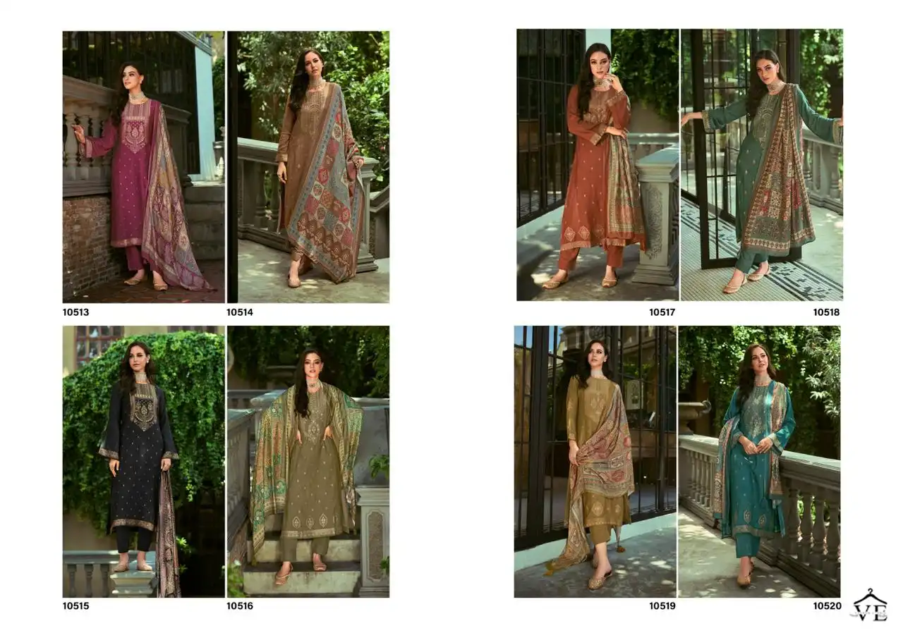 Ibiza Zaridaar Pure Viscose Pashmina Jacquard Wholesale Winter Suit Catalog — Wholesale Salwar Suits, MPA wholesale from Surat — view 11