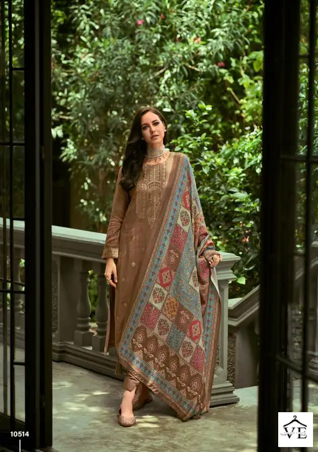 Ibiza Zaridaar Pure Viscose Pashmina Jacquard Wholesale Winter Suit Catalog — Wholesale Salwar Suits, MPA wholesale from Surat - Gallery Image 3