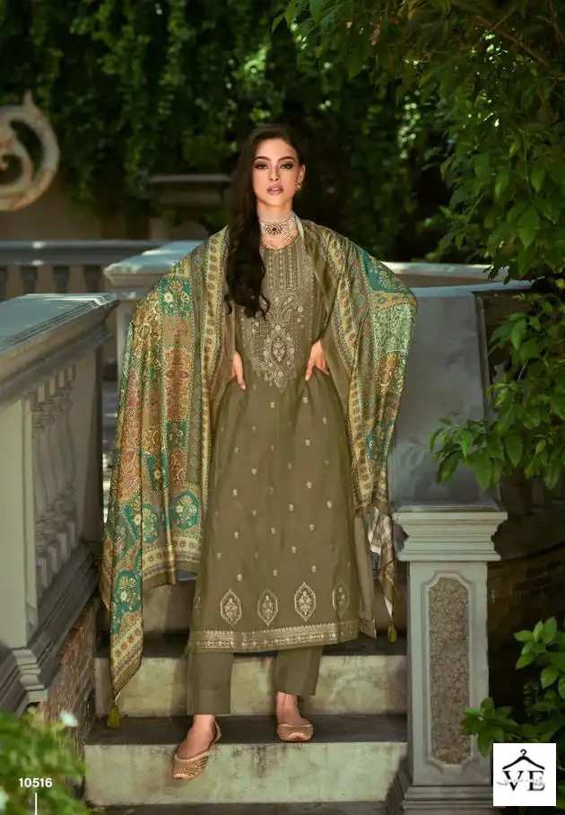 Ibiza Zaridaar Pure Viscose Pashmina Jacquard Wholesale Winter Suit Catalog — Wholesale Salwar Suits, MPA wholesale from Surat - Gallery Image 6