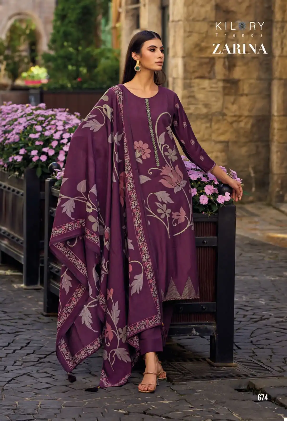 Kilory Trends Zarina Pure Viscose Pashmina Wholesale Designer Winter Wear Salwar Suit Catalog — Wholesale Salwar Suits, MPA wholesale from Surat — view 3