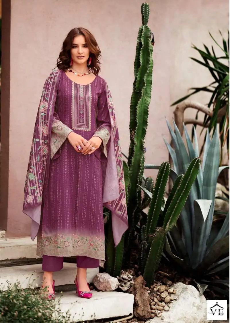 Fida Zeal Pashmina Wholesale Designer Winter Wear Salwar Suit Catalog — Wholesale Salwar Suits, MPA wholesale from Surat — view 2