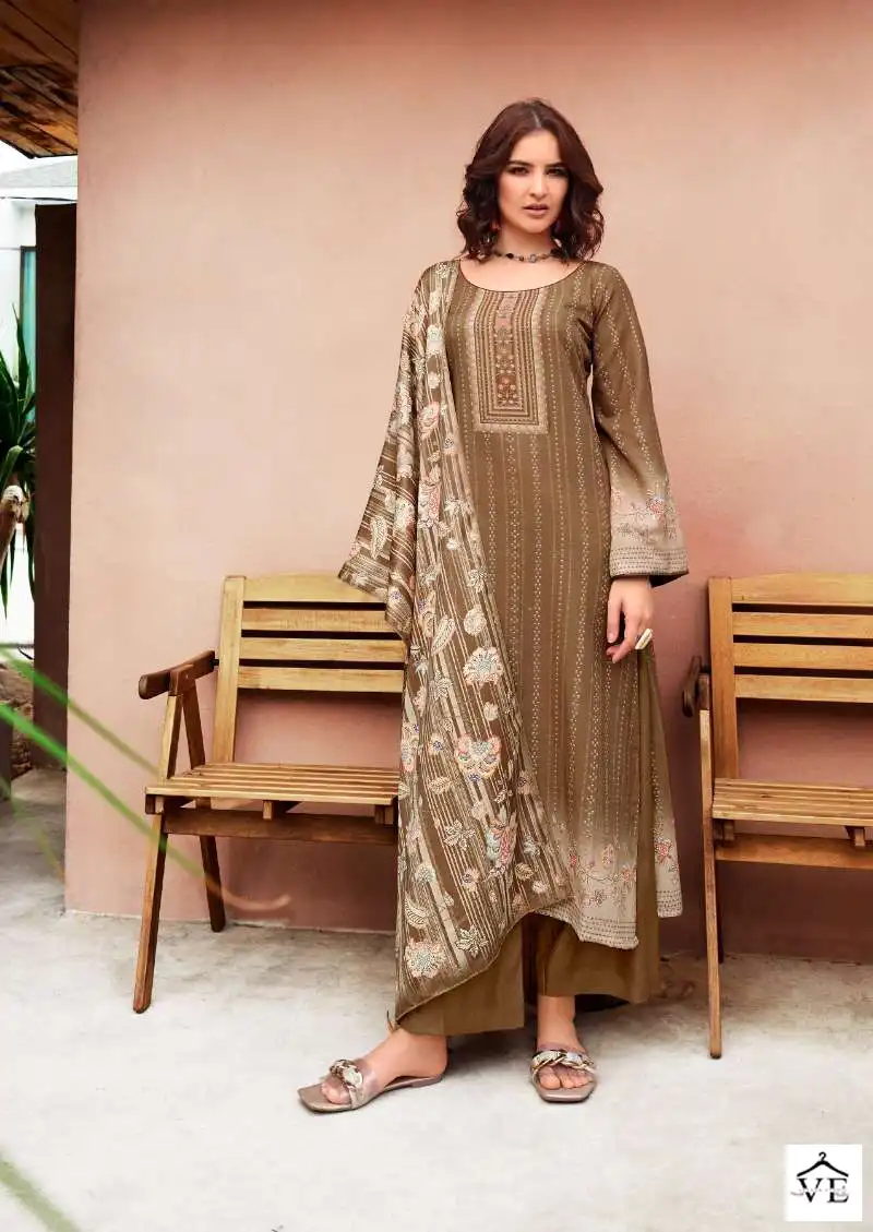 Fida Zeal Pashmina Wholesale Designer Winter Wear Salwar Suit Catalog — Wholesale Salwar Suits, MPA wholesale from Surat — view 6