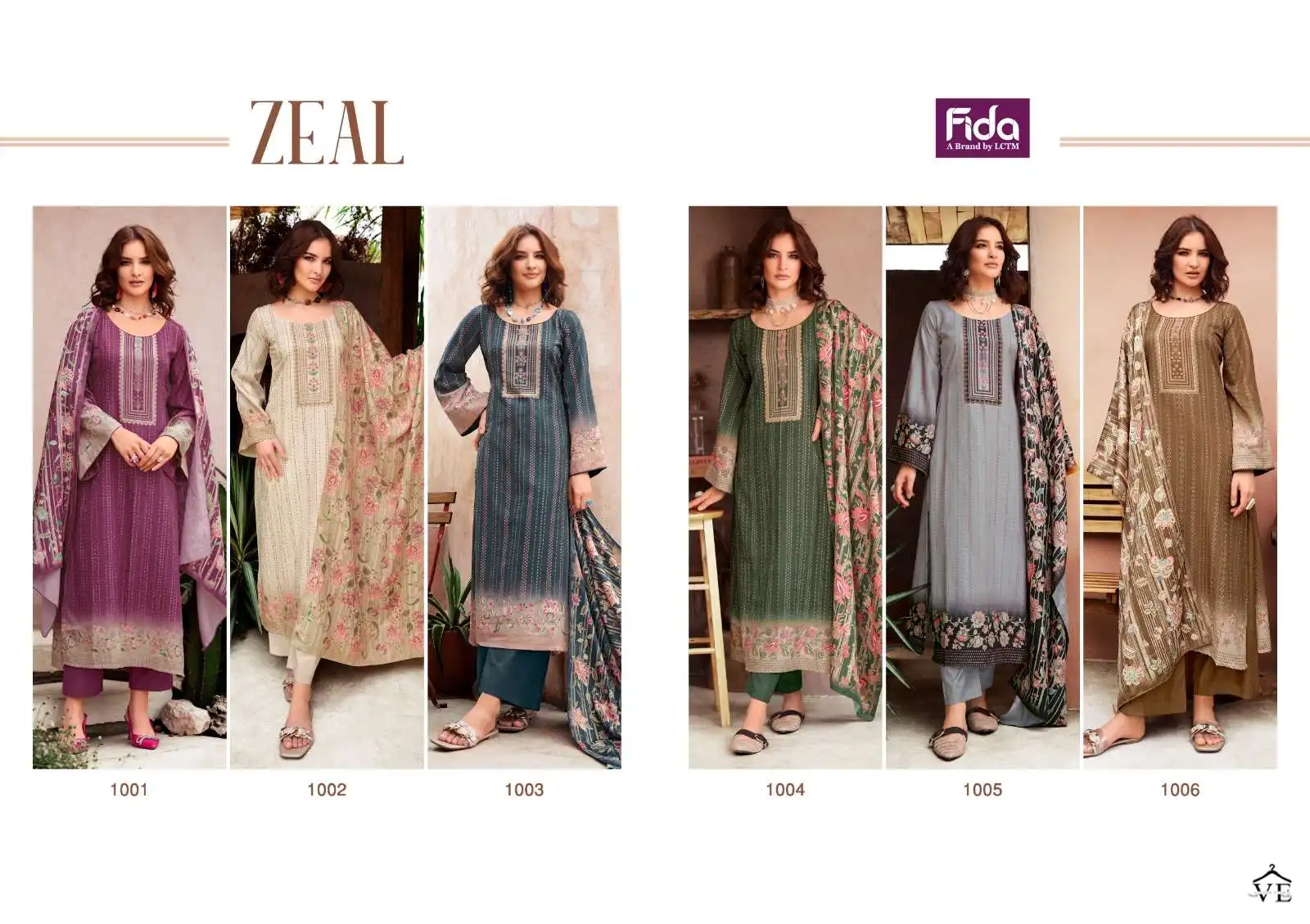Fida Zeal Pashmina Wholesale Designer Winter Wear Salwar Suit Catalog — Wholesale Salwar Suits, MPA wholesale from Surat — view 7
