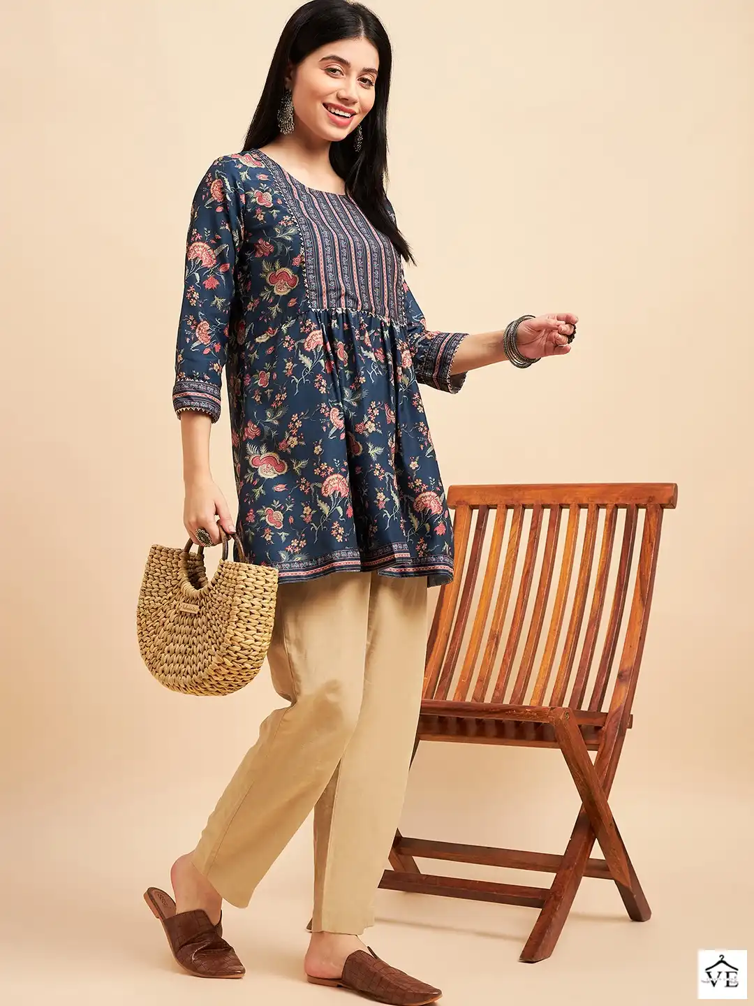 Vardan Ethnic Zeny Vol 10 Chinon Wholesale Designer Kurtis — Wholesale Kurtis, MPA wholesale from Surat — view 1