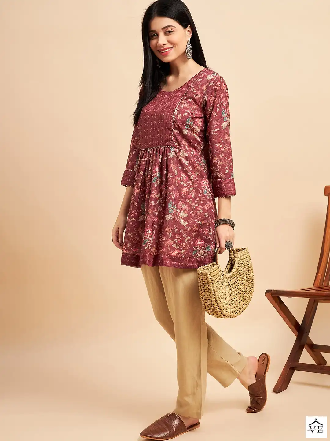 Vardan Ethnic Zeny Vol 10 Chinon Wholesale Designer Kurtis — Wholesale Kurtis, MPA wholesale from Surat - Gallery Image 4
